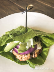 paleo platery maple chicken lettuce wrapped burgers