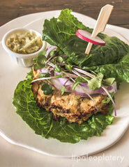 paleo platery lettuce wrapped tuna burgers