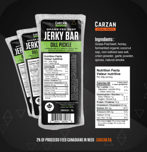 Carzan grass-fed beef jerky