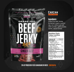 Carzan grass-fed beef jerky