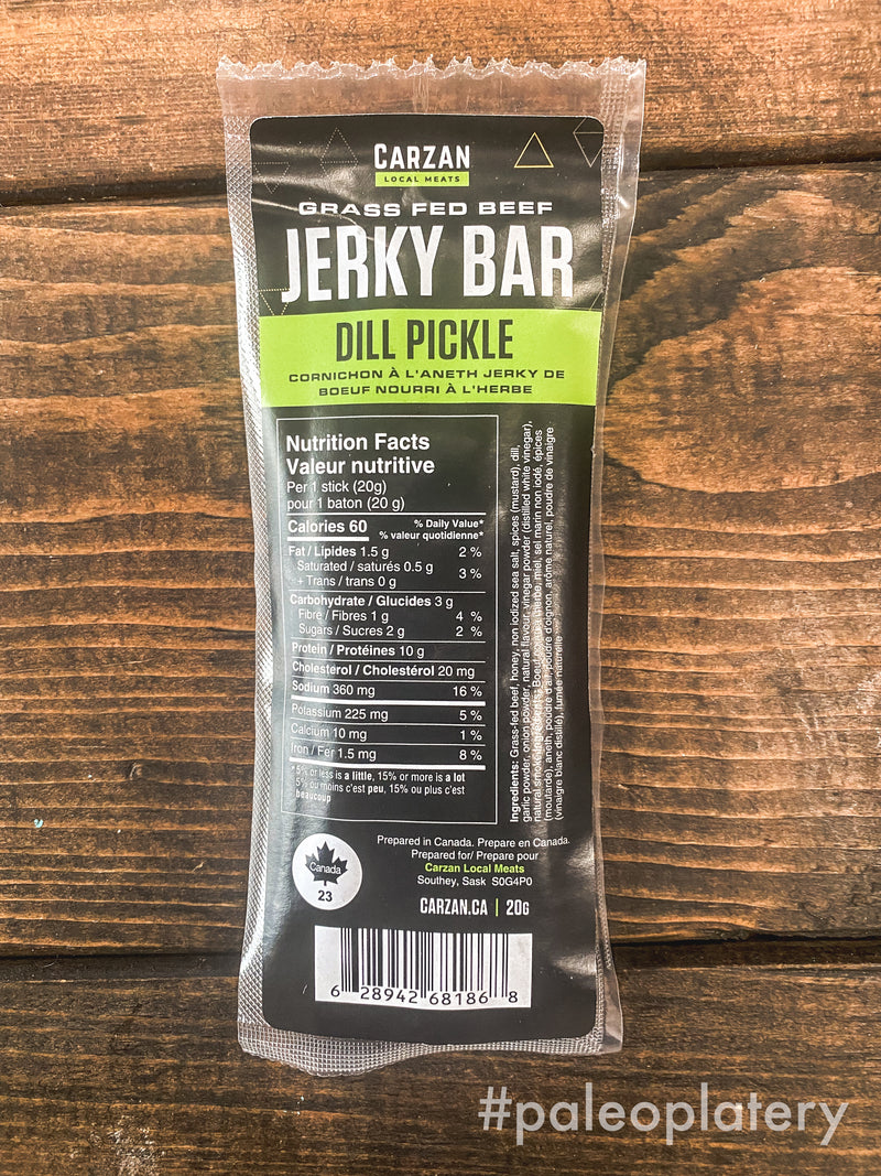 Carzan grass-fed beef jerky