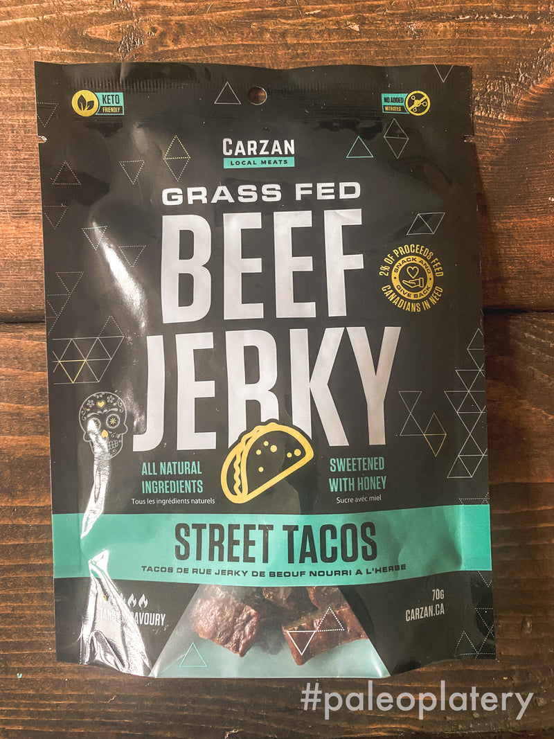 Carzan grass-fed beef jerky