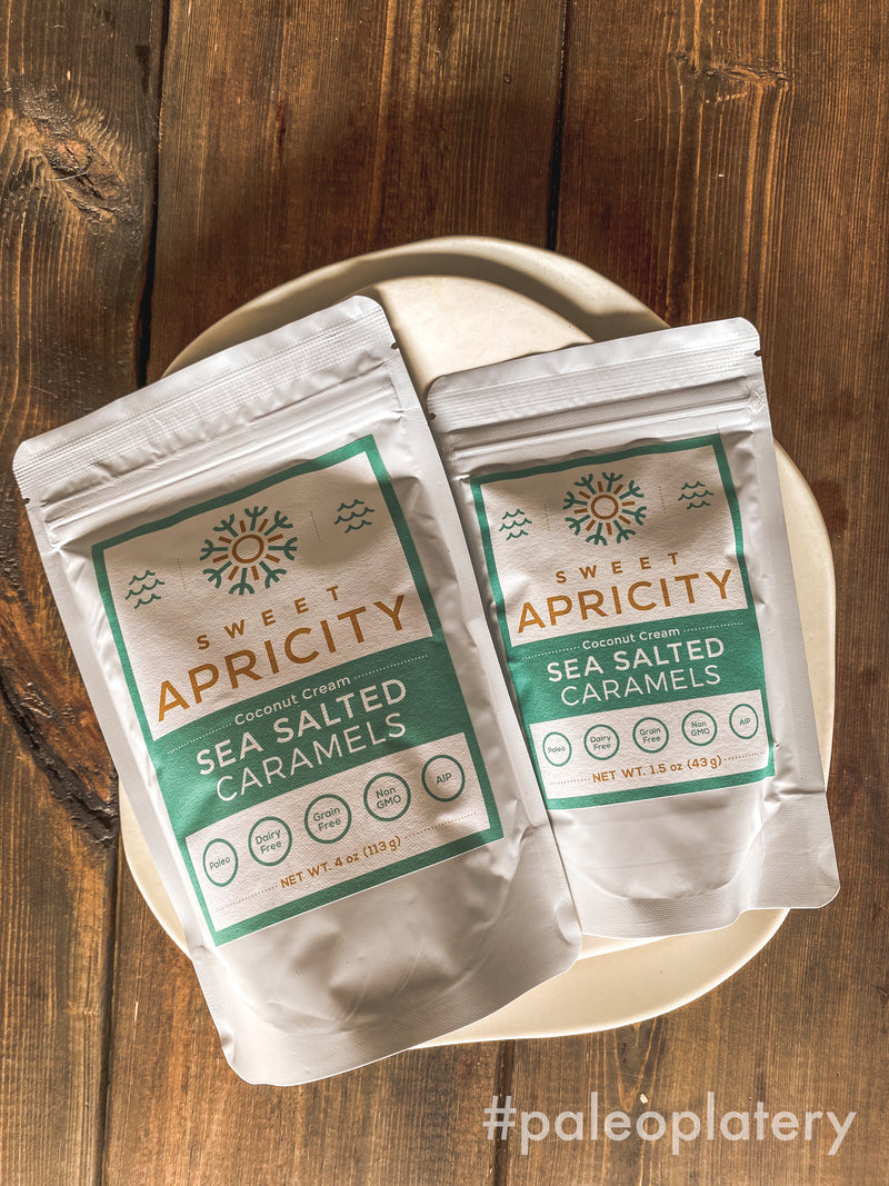 Sweet Apricity sea salted caramels