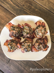 bacon wrapped pork muffins (6 pack)