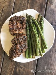 short ribs and asparagus