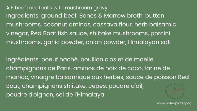 meatballs with mushroom gravy